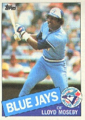 1985 Topps Baseball Cards      545     Lloyd Moseby